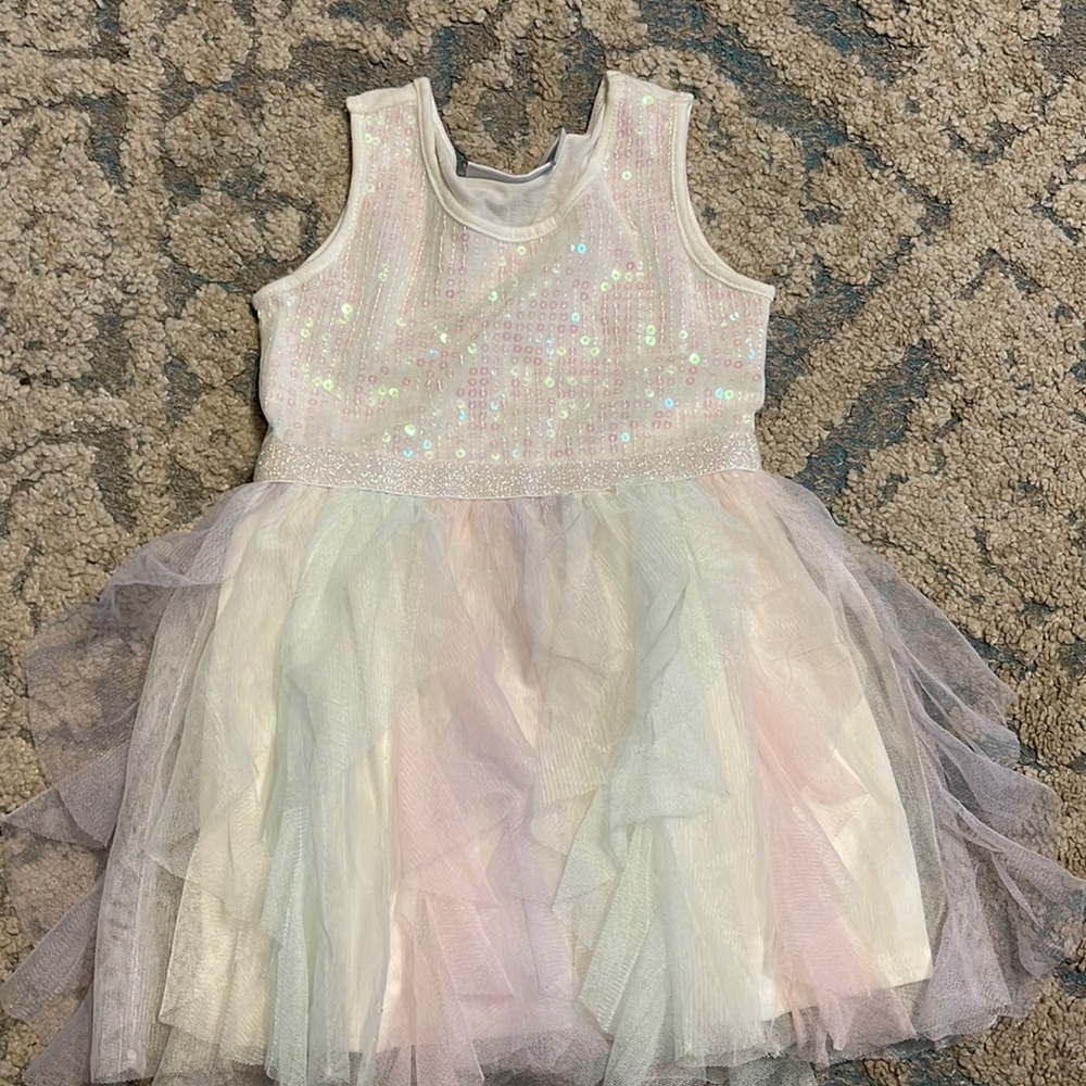 Glittery Dress with sequin, tulle